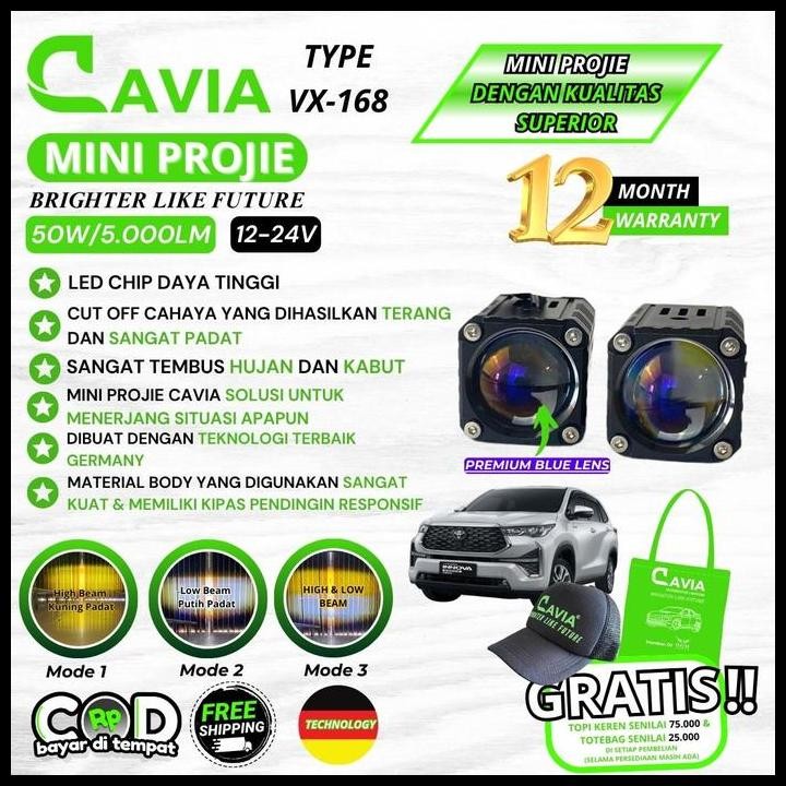 TERBARU MINI PROJIE LAMPU TEMBAK INNOVA ZENIX LED LASER FOGLAMP PREMIUM CAVIA