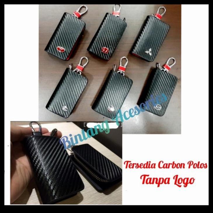 DISKON DOMPET STNK MOBIL ISUZU MUX MOTIF CARBON LOGO GANTUNG 