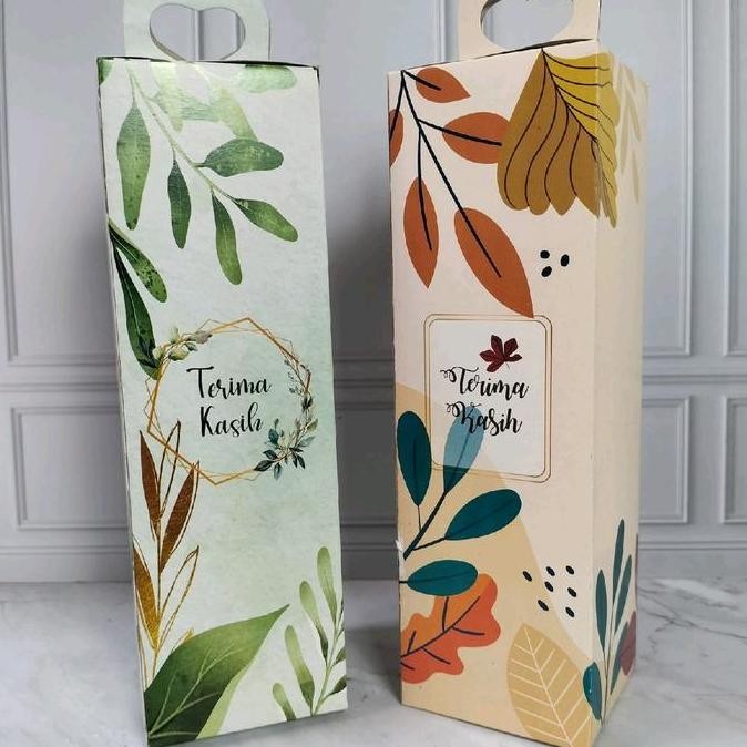 

new !!! ISI 50 PCS BOX TENTENG KEMASAN BOTOL / TAMBLER UKURAN 6.5 X 20 CM BOX SOUVENIR