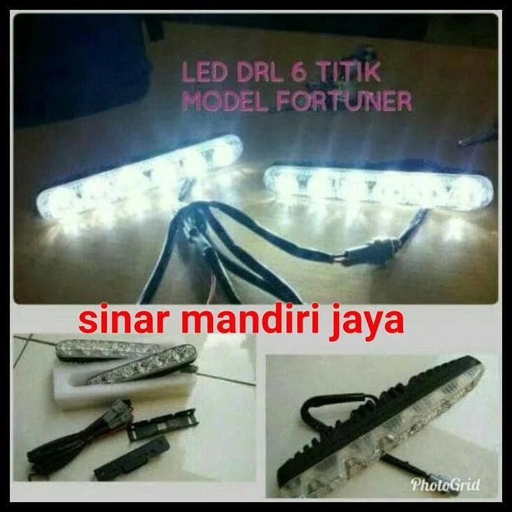 TERMURAH LED DRL 6 TITIK TOYOYA ETIOS 