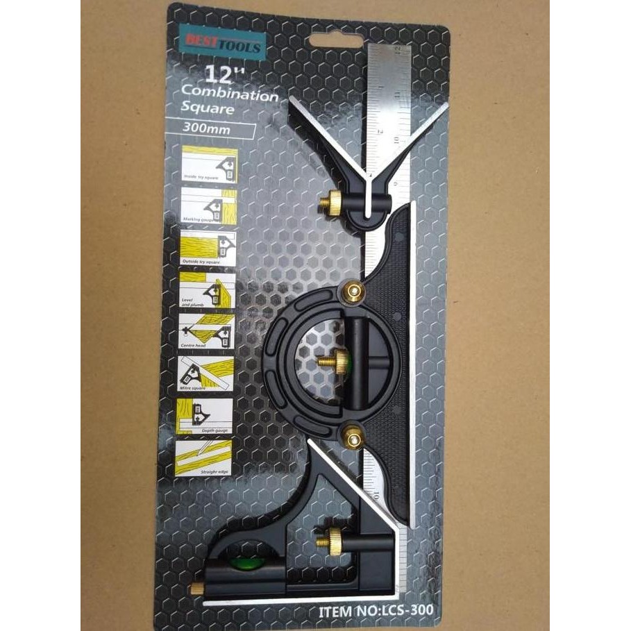 

new !!! Combination Square Ruler / Siku Kombinasi / Penggaris Waterpass