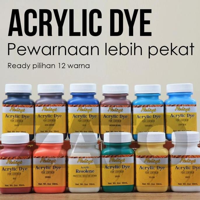 

Fiebing'S Acrylic Dye | Leather Dye Color | Leather Tools | Cat Kulit