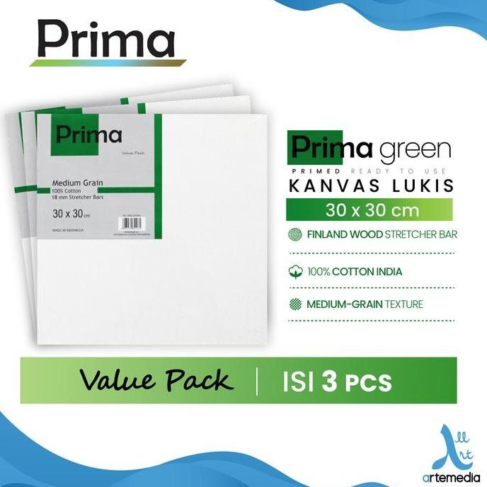 

Prima Green 30X30Cm Value Set Cotton Canvas