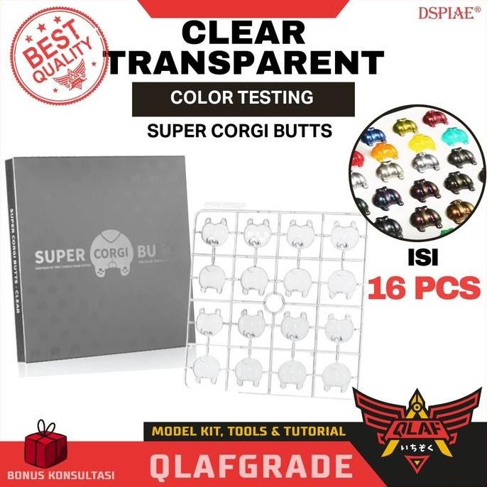 

Color Testing Sample Warna Cat Super Corgi Butts - Transparent / Clear