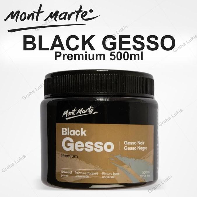 

Mont Marte Black Gesso 500Ml