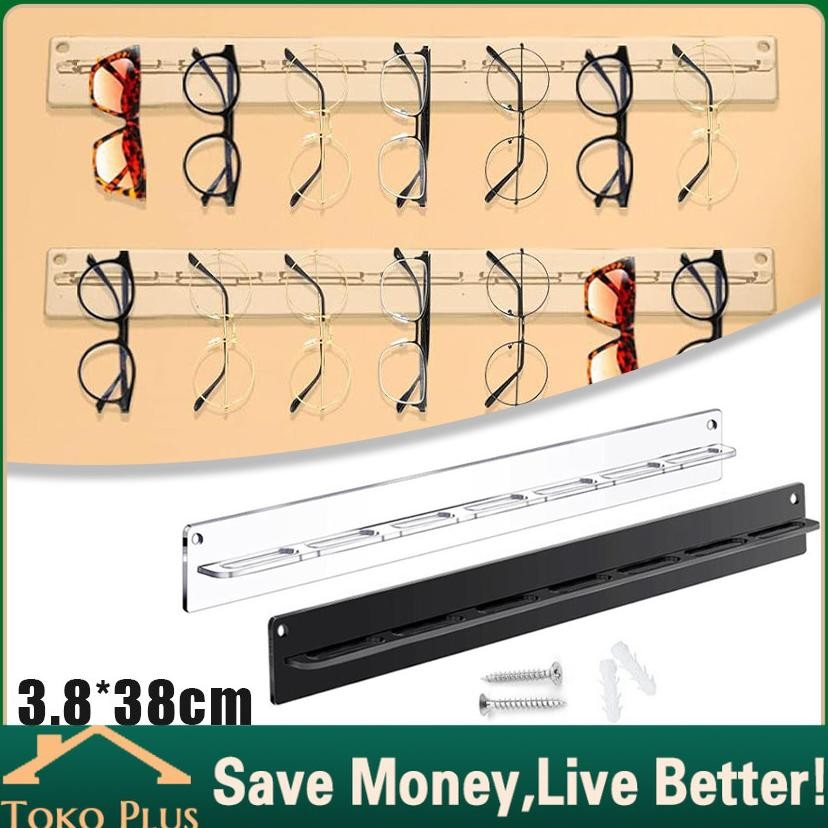 Rak Gantung Kacamata Display Dinding Akrilik 7Slot / Rak Display Kacamata Sebaguna DiM