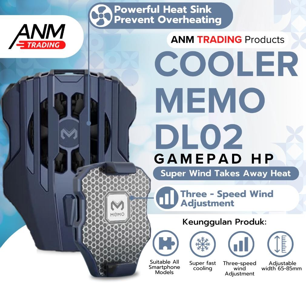 Cooler Handphone Memo DL02 / Fancooler Radiator Charge Phone Memo DL02 DiM
