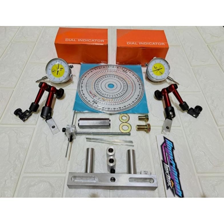 dial set universal flexible semua motor busur derajat set dudukan dayel noken as stand dial robot