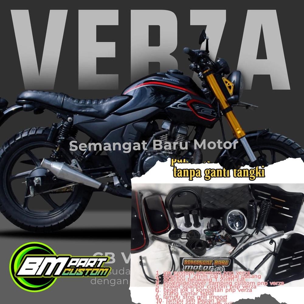 PAKET VERZA CUSTOM CB150  VERZA OLD VERZA NEW TANPA GANTI TANGKI SEMANGAT BARU MOTOR