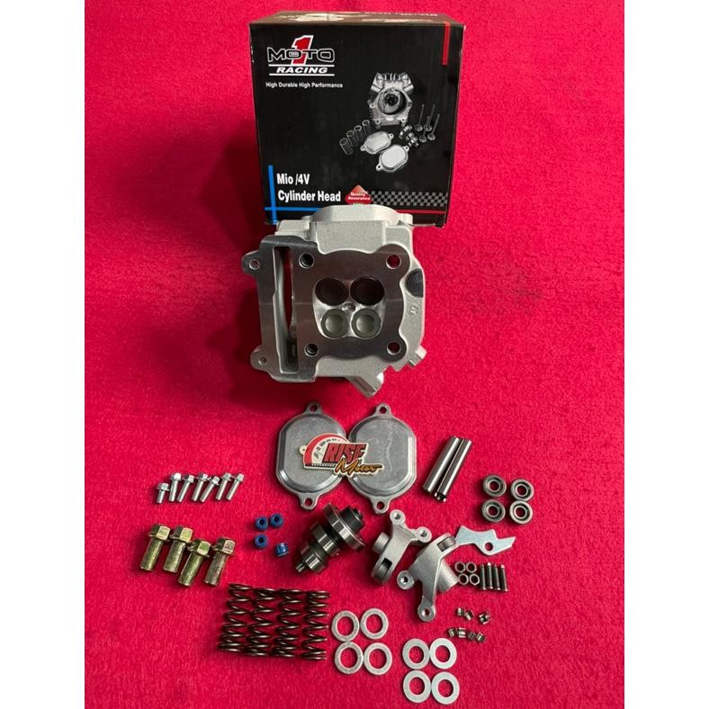 BLOK CYLINDER HEAD MOTO 1 MIO 4 KLEP 24 21 PELATUK ROLLER