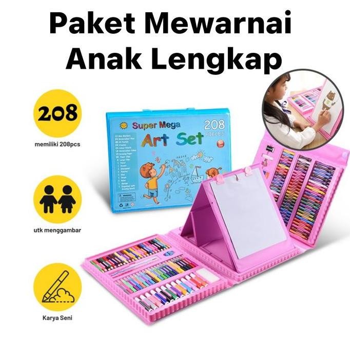 

Set Alat Paket Lukis Melukis Art Crayon Super Mega Art Coloring Set
