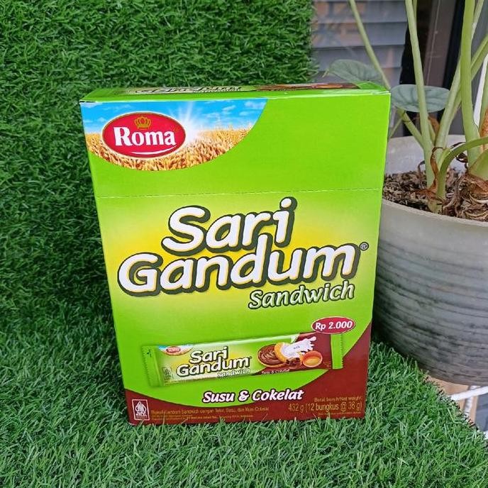 

Sari Gandum Biskuit Cream Coklat Vanilla 12Pcs - Makanan, Cemilan Manis