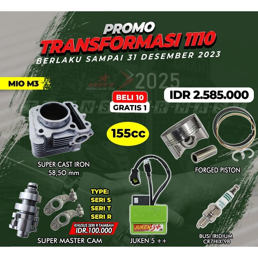PAKET BORE UP MIO M3 | 155 CC | BRT