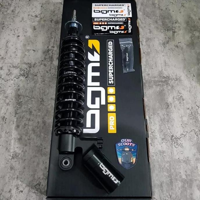 Shock BGM Rear Colour Black Vespa Matic