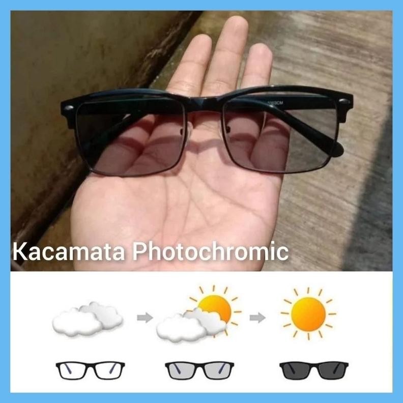 Kacamata Baca dan Jalan Lensa Plus Progresif Photocromic Standar Optik DiM