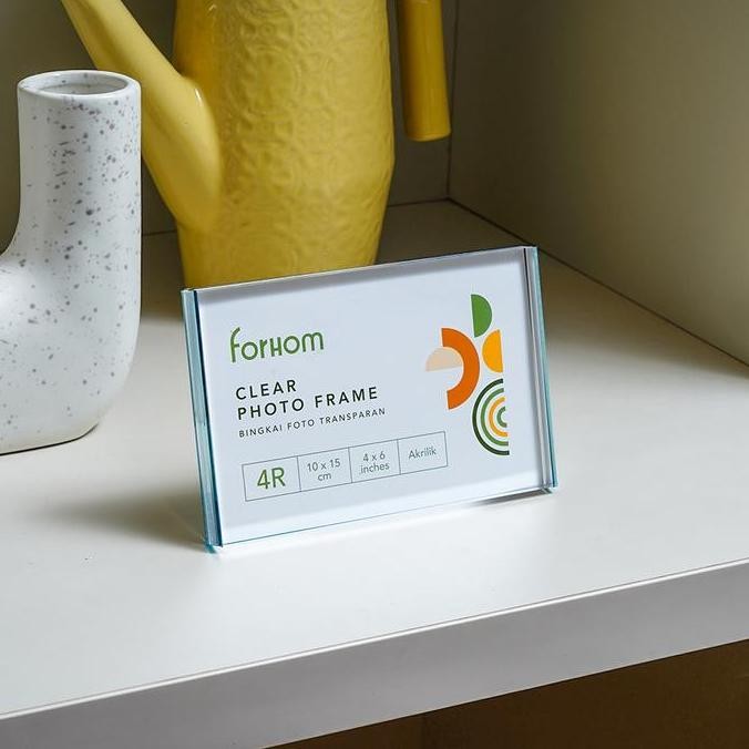 Azko Forhom 4R Bingkai Foto Meja Transparan Rhy23120604-2 - Hijau Pigura Aesthetic Frame Tempat Foto