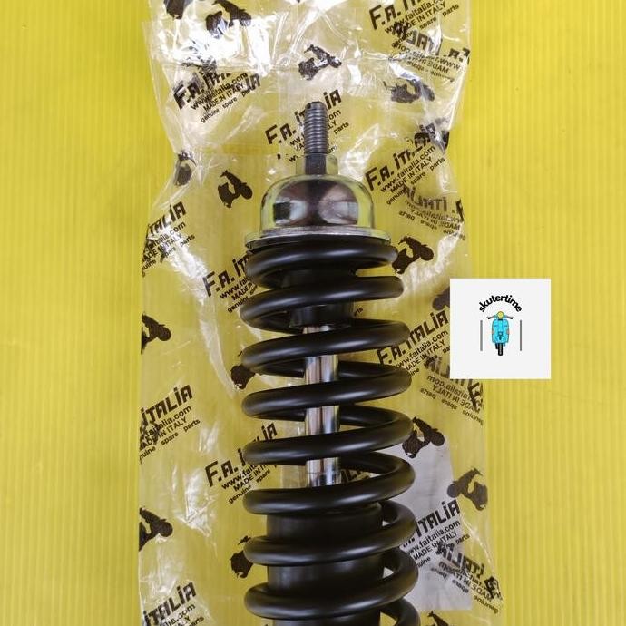Shock Belakang Vespa Hitam Black FA Italia Largeframe & Smallframe