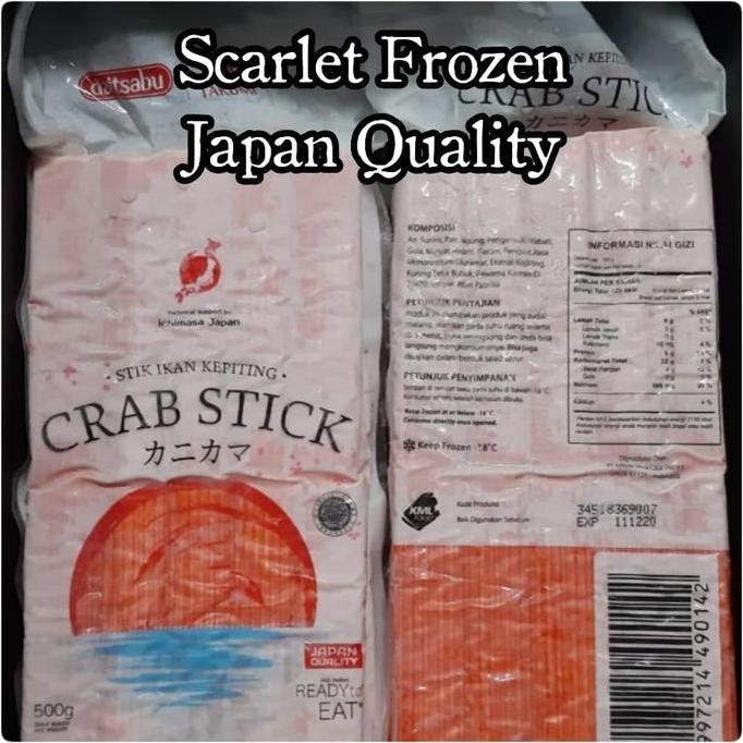 

Crab Stick Premium Jepang 500Gr - Stik Daging Ikan Rasa Kepiting Frozen Food