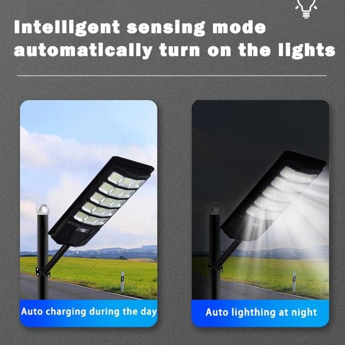 Molong lampu jalan tenaga surya 1000W lampu tenaga surya otomatis outdoor IP67 Waterproof lampu sola
