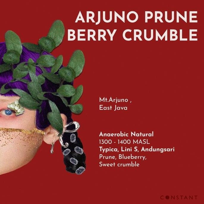

Biji Kopi Specialty Arjuno Prune Berry Crumble - Constant Beans LA