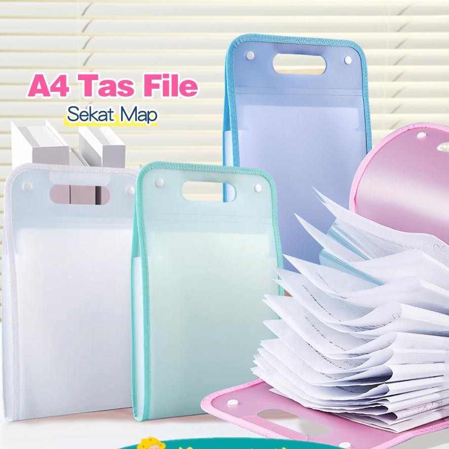 

Mumystation Tas File Handle 13 Sekat A4 Map Tas Dokumen Untuk Penyimpanan Kertas