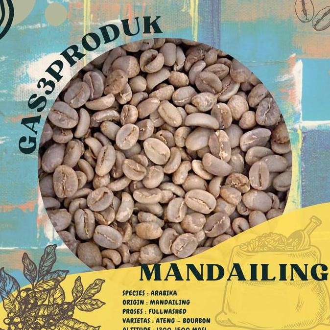 

Green Bean / Biji kopi Arabika Mandailing full wash/greenbean dryhull LA