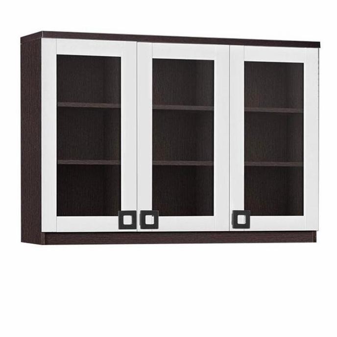 Kitchen Set Lemari Dapur Atas 3 Pintu Kaca