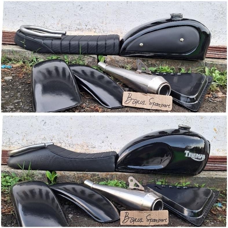 Paket scrambler japstyle custom motor ter megapro Gl Thunder Scoio Byson