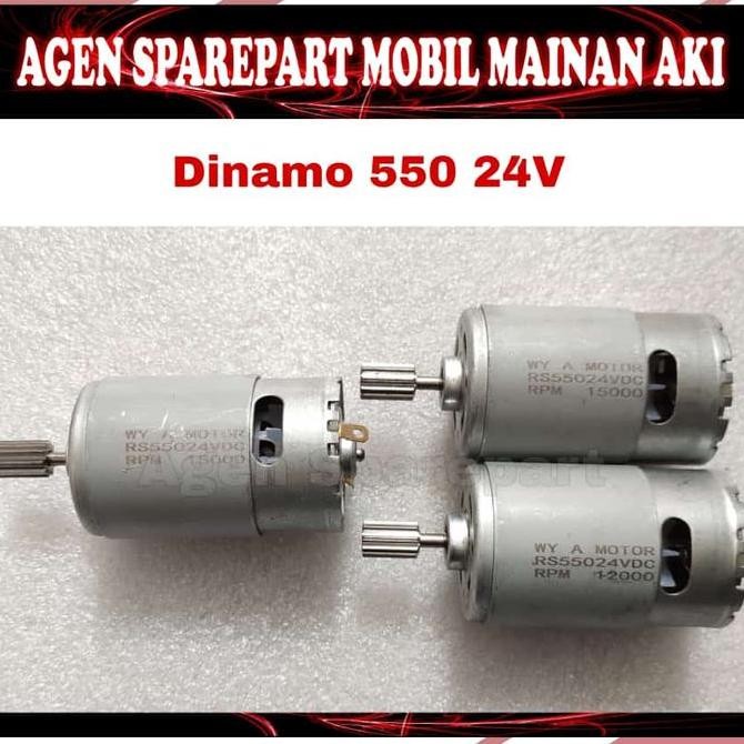 Dinamo Type 550 24V Motor Mobil Mainan Aki Ukuran Besar