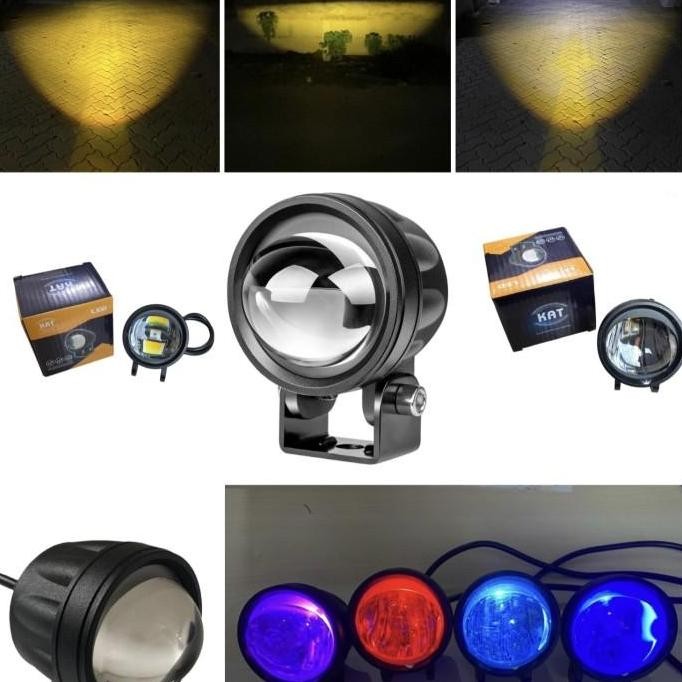 LAMPU TEMBAK LED PROJIE ALA BILED 30 WATT CUT OFF PLUS DEVIL EYES MOTOR MOBIL