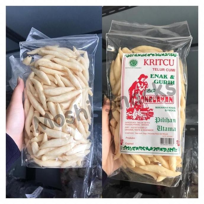 

Stick Cumi Telur Kritcu 200Gr Camilan Laut Halal Asli Bangka Super Enak