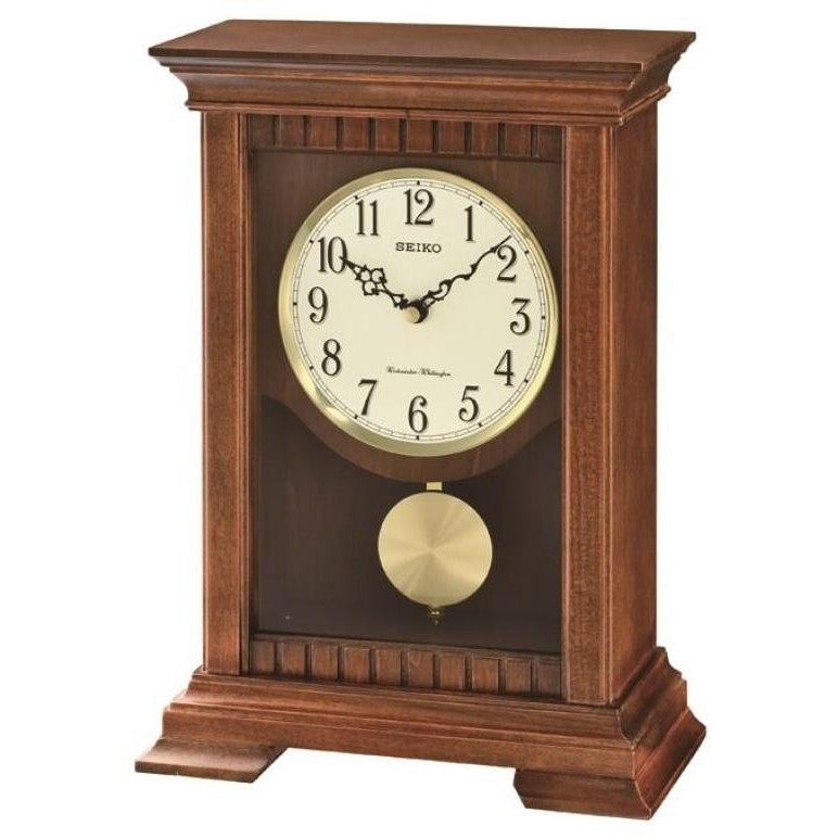 

Jam Meja SEIKO QXQ029B Original Kayu Dual Chimes with Pendulum QXQ029 TL
