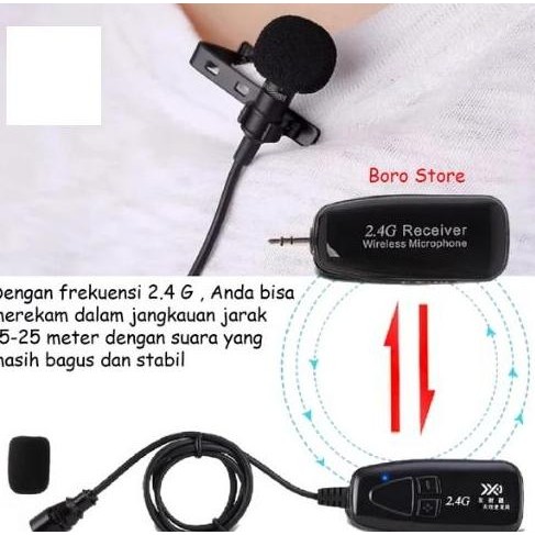 Megaphone Pinggang Wireless Dual Mic Clip On Speaker Portabel