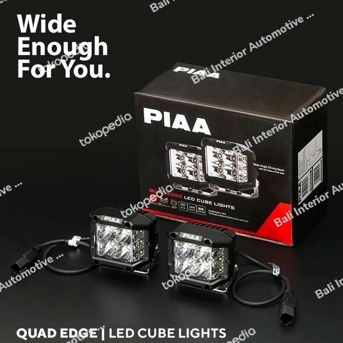 Lampu Tembak/Sorot Mobil PIAA New Quad Edge LED 4" Cube Lht Series