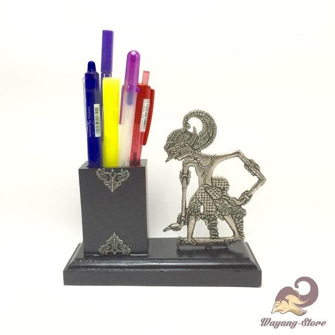 

Tempat Pensil Wayang Bima Bahan Silver Eksklusif Unik Handmade