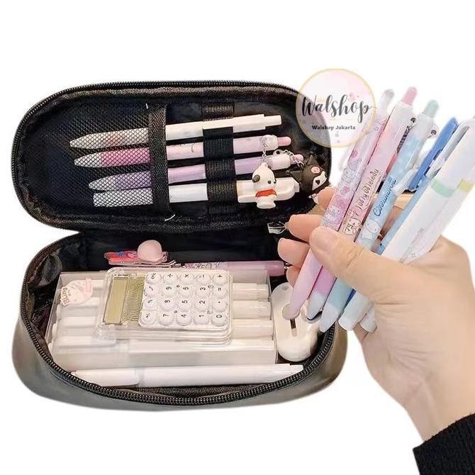 

Tempat Pensil Sanrio Cinnamoroll Melody Kuromi Oval - Tp006 New Stok