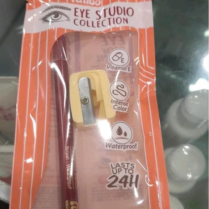 

Fanbo Pensil Alis Coklat + Rautan Gratis | Eyebrow Pencil Warna Hitam & Coklat Exp 2028