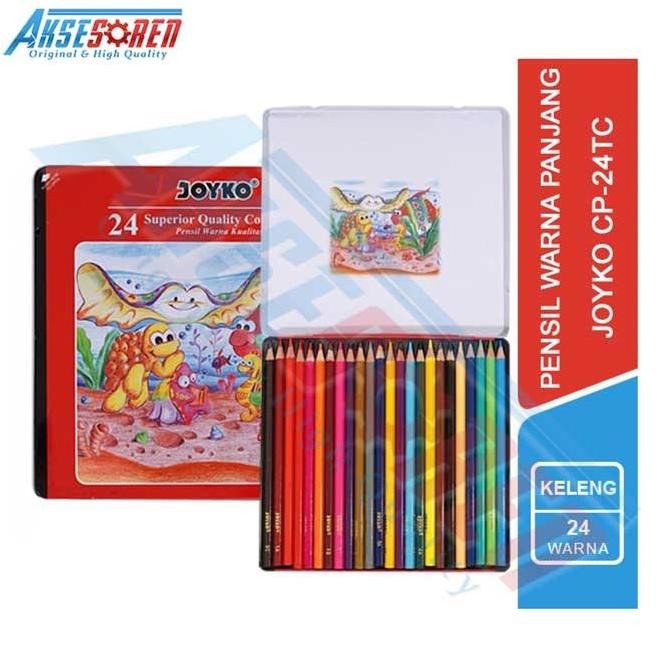 

Joyko Pensil Warna CP-24TC 24 Warna Box Kaleng Pencil Colour Gambar Mewarnai