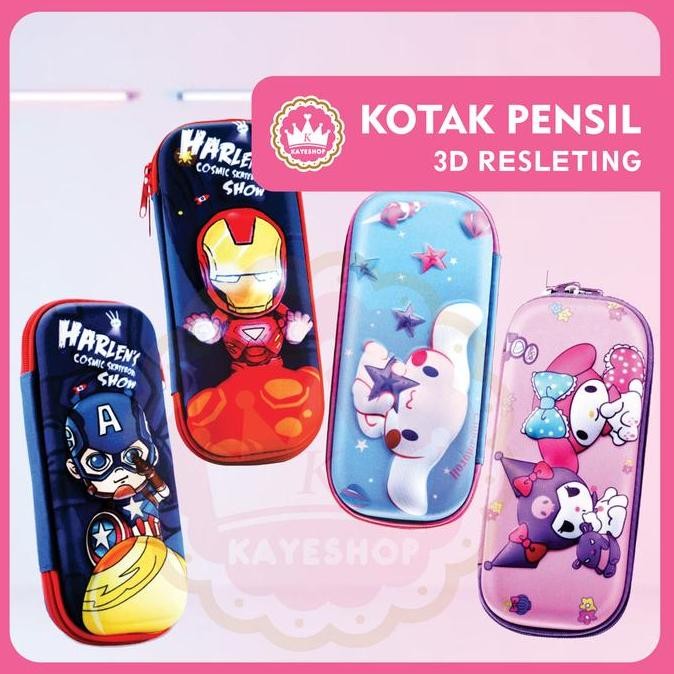 

Kotak Pensil 3D Karakter Timbul Anti Air - EVA Tempat Pensil Anak Sekolah