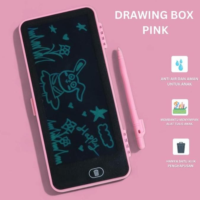 

Kotak Pensil Ajaib 2 In 1 Dengan Lcd Drawing Pad Bisa Dihapus Muat Banyak Stationery New Stok