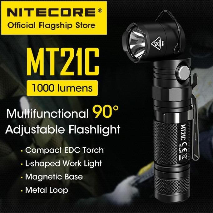Nitecore Senter Led Mini Super Terang Kuat Flashlight Camping Co