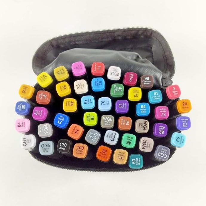 

Deli Color Marker With Bag Spidol Warna Dengan Tas 60/80 Spidol Warna 2 Sisi New Stok