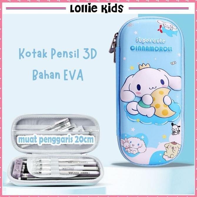 

Kotak Pensil 3D Hardcase Smiggle Lookalike EVA Waterproof Pencil Case Karakter