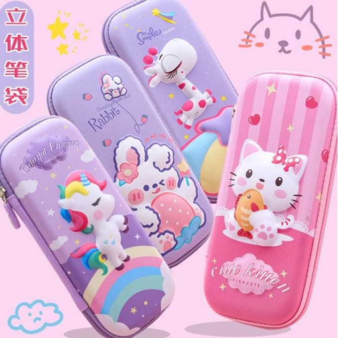 

Tempat Pensil Anak Astronot Unicorn 3D Waterproof CS03 Pencil Case Karakter