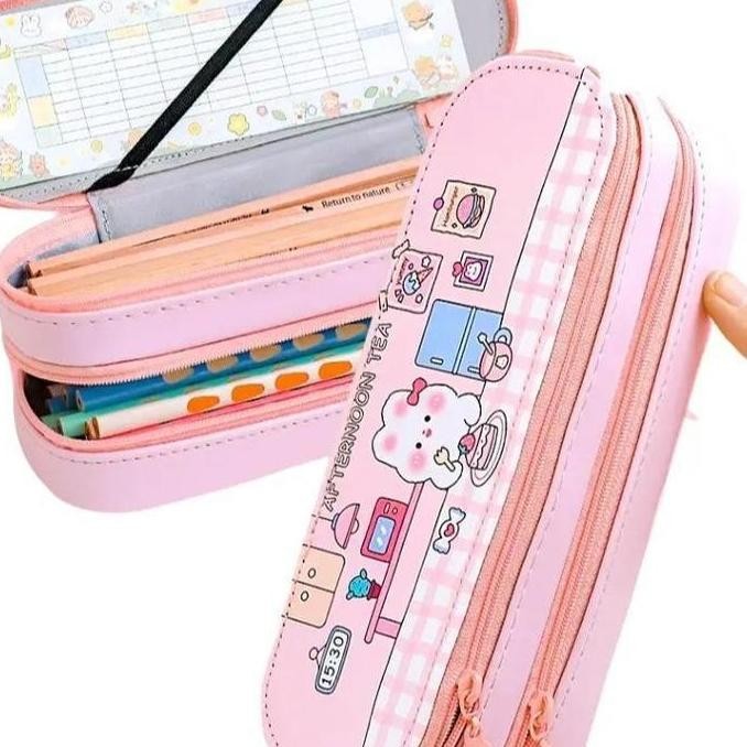 

Kotak Pensil 2 Tingkat Karakter Lucu Korean Style BCS20 Pencil Case Anak
