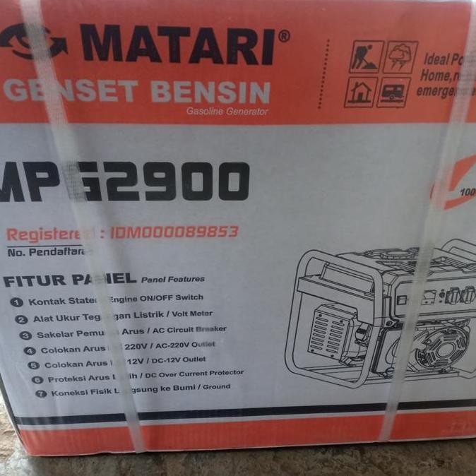 Genset Bensin 1000Watt Mpg2900 Matari