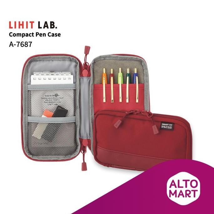 

Lihit Lab A-7687 Compact Pen Case Tempat Pensil Sekolah Pouch Kotak Pensil Praktis
