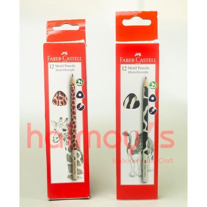 

Faber Castell Pensil Kayu 2B Motif 1 Box Isi 12 Pcs Pensil Kayu Ujian