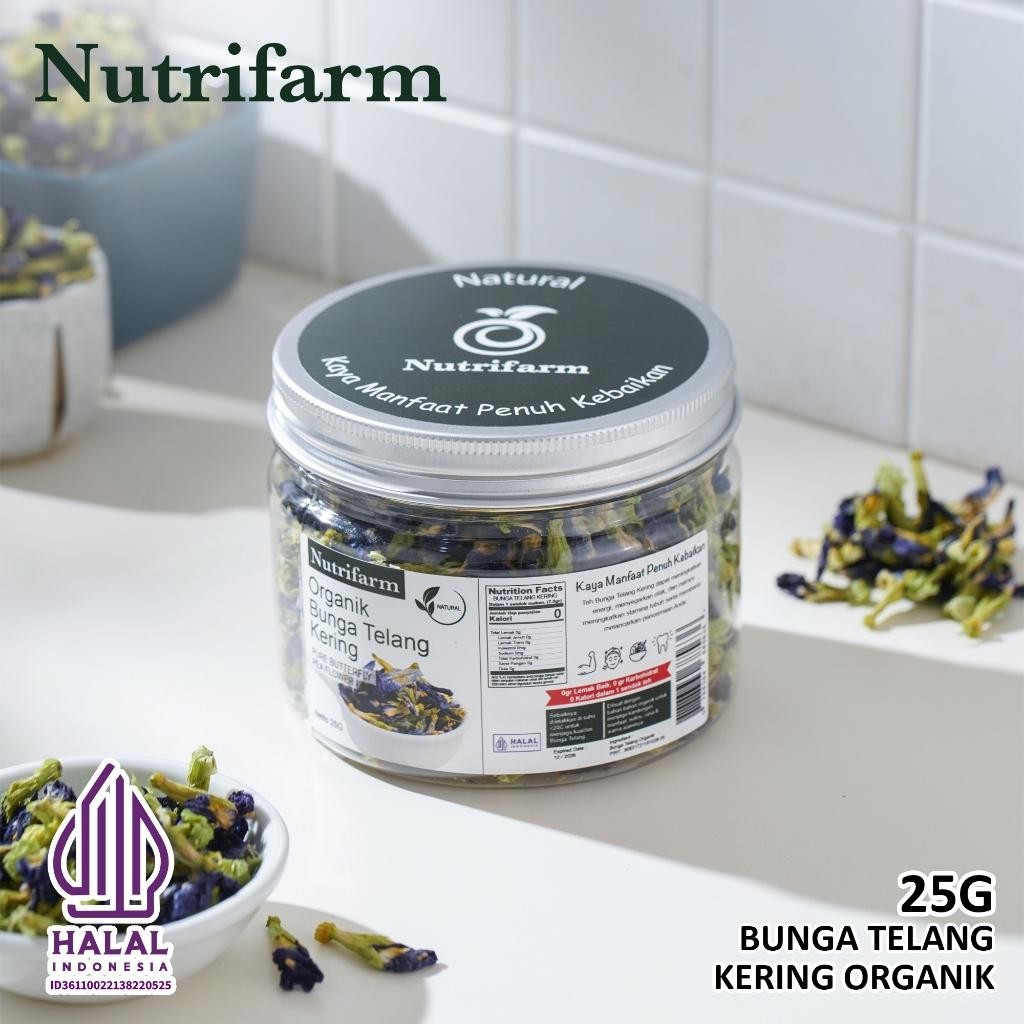 

Rkm Nutrifarm Teh Bunga Telang Kering 50G 10G 25G