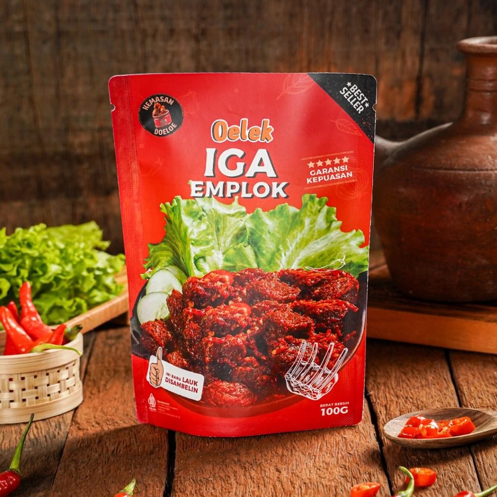 

Rkm Oelek Paket Cobain Dulu 4 Lauk / Iga Emplok / Cakalang Balado / Cumi Cabe Ijo / Ayam Kecombrang / Lauk Siap Saji